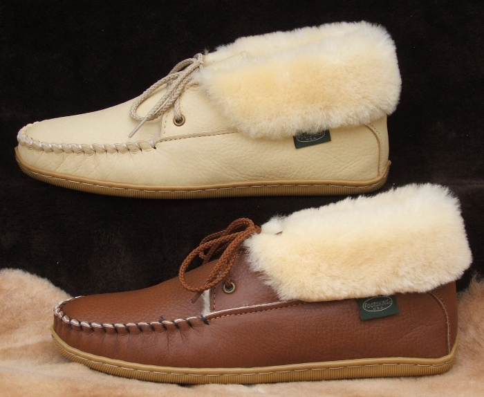 (image for) Women’s Rubber Sole Sheepskin Moccasin Slipper